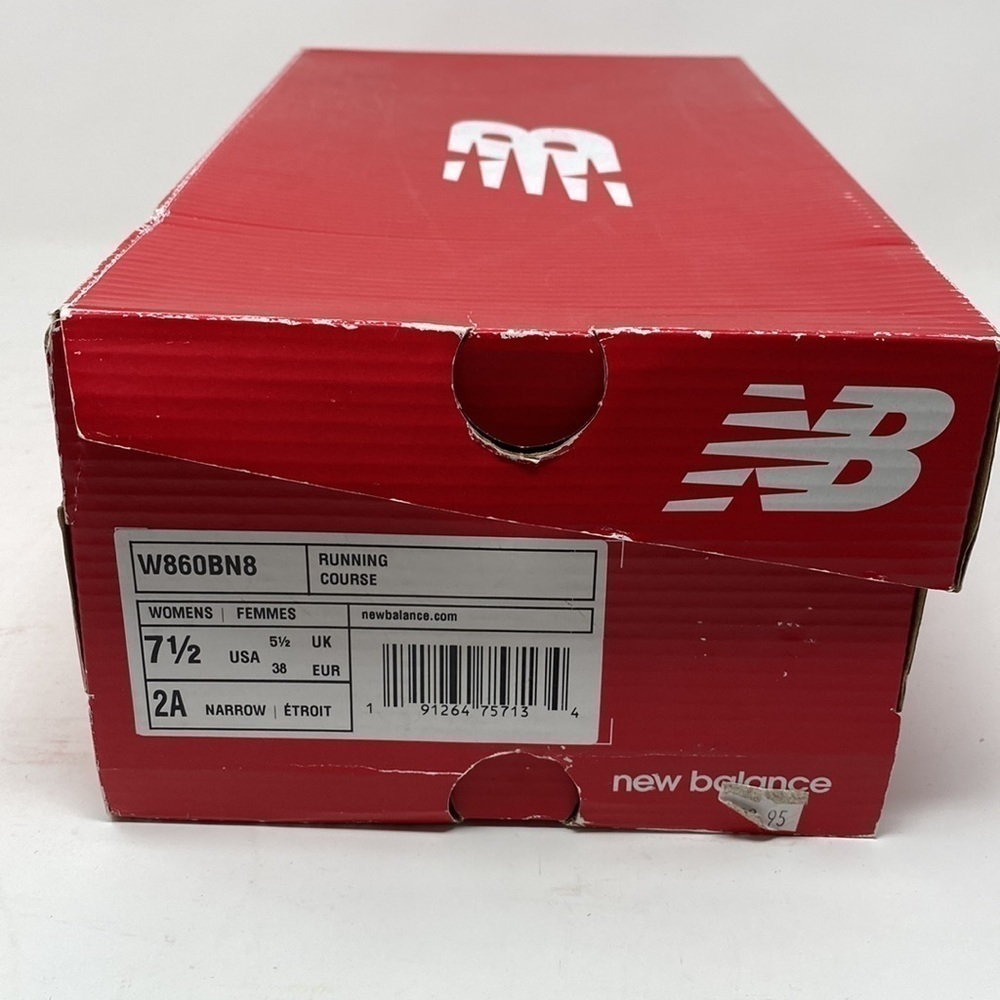 New Balance W860BN8 Womens Distance Seaspray/Pigment/Energy Lime Sneaker… - Picture 8 of 8